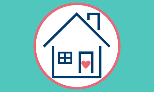 Simple blue house icon with a pink heart on the door, symbolizing MindWay ABA’s compassionate in-home autism therapy services that bring care and learning directly to your home.