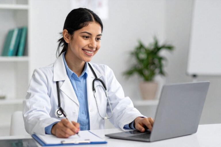 A Carmel based physician submitting a referral to MindWay ABA.